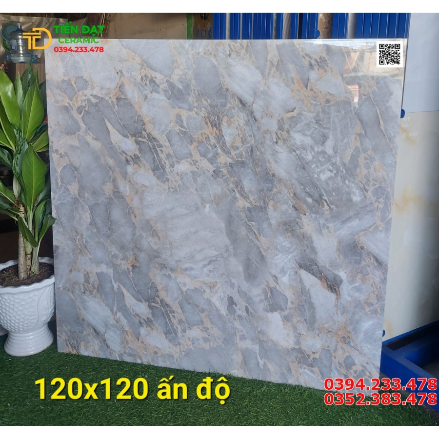 Đá Bóng Kiếng Cao Cấp 120x120 Ốp Biệt Thự