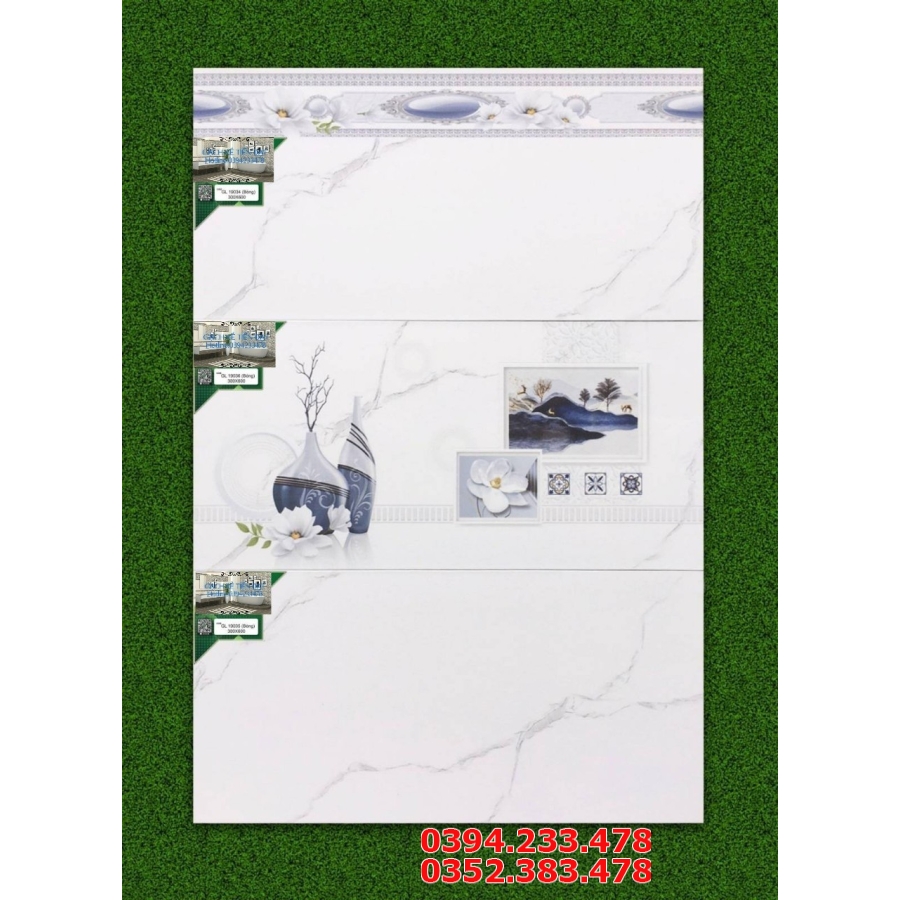 Tổng Kho Gạch Ốp Lát Prime 30x60 Trắng Vân Bóng Kính