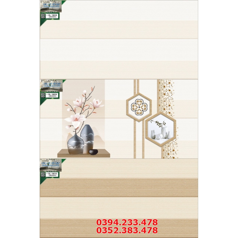 Tổng Kho Gạch Ốp Lát Prime 30x60 Trắng Vân Bóng Kính