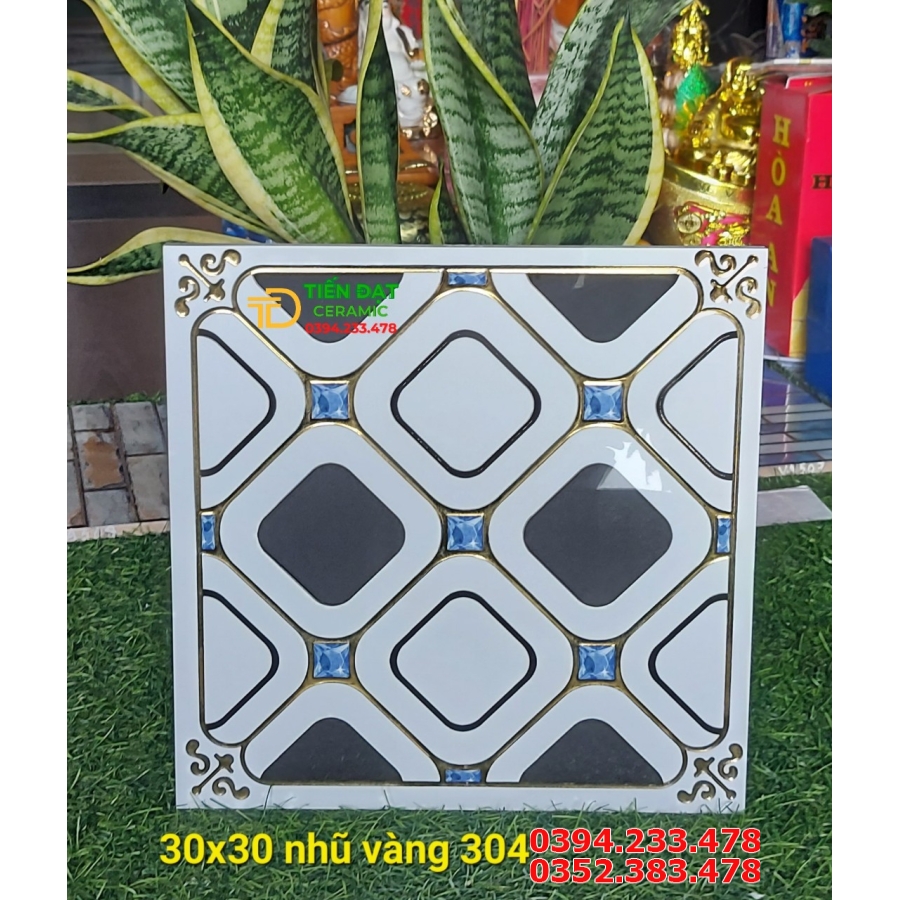 Gạch Điểm Nhất 30x30 Karaoke Nhũ Bạc Đẹp Rẻ