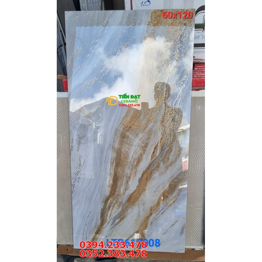 Đá Đồng Chất TQ 60x120 Ốp Lát  Ánh Kim Cao Cấp 