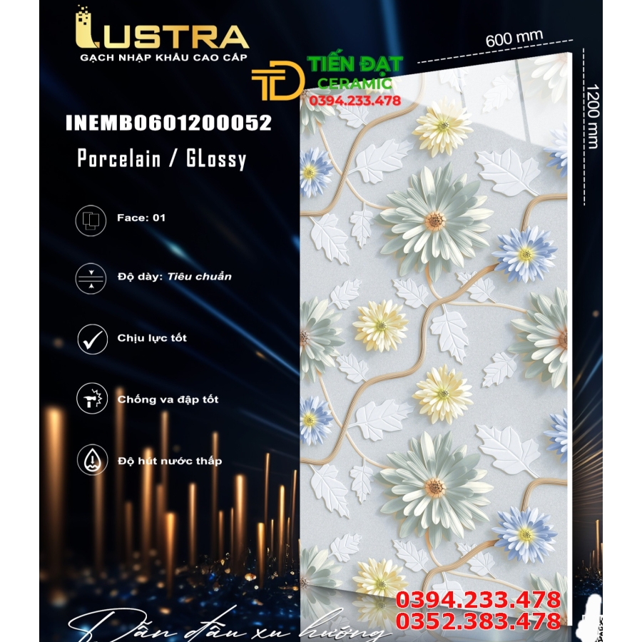 Gạch Ốp Lát Trang Trí 60x120 Khổ Lớn Cao Cấp