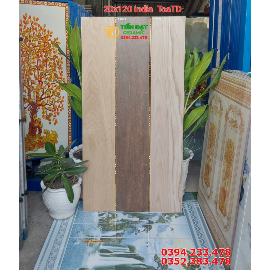Gạch Lát Nền Vân Gỗ 20x120 Mẫu Mới Cao Cấp 